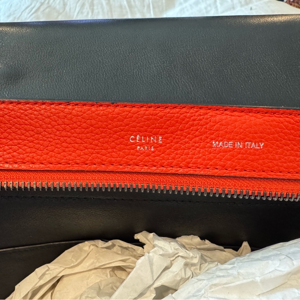 Celine leather/ suede trapeze handbag - Picture 7 of 12